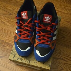 Adidas Vibrant Blue and Red Athletic Shoes